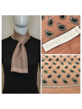 Perry Ellis Vintage-Style Paisley Scarf